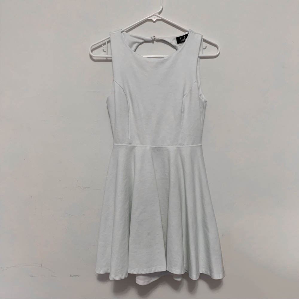 Lulus White Fit & Flare Dress